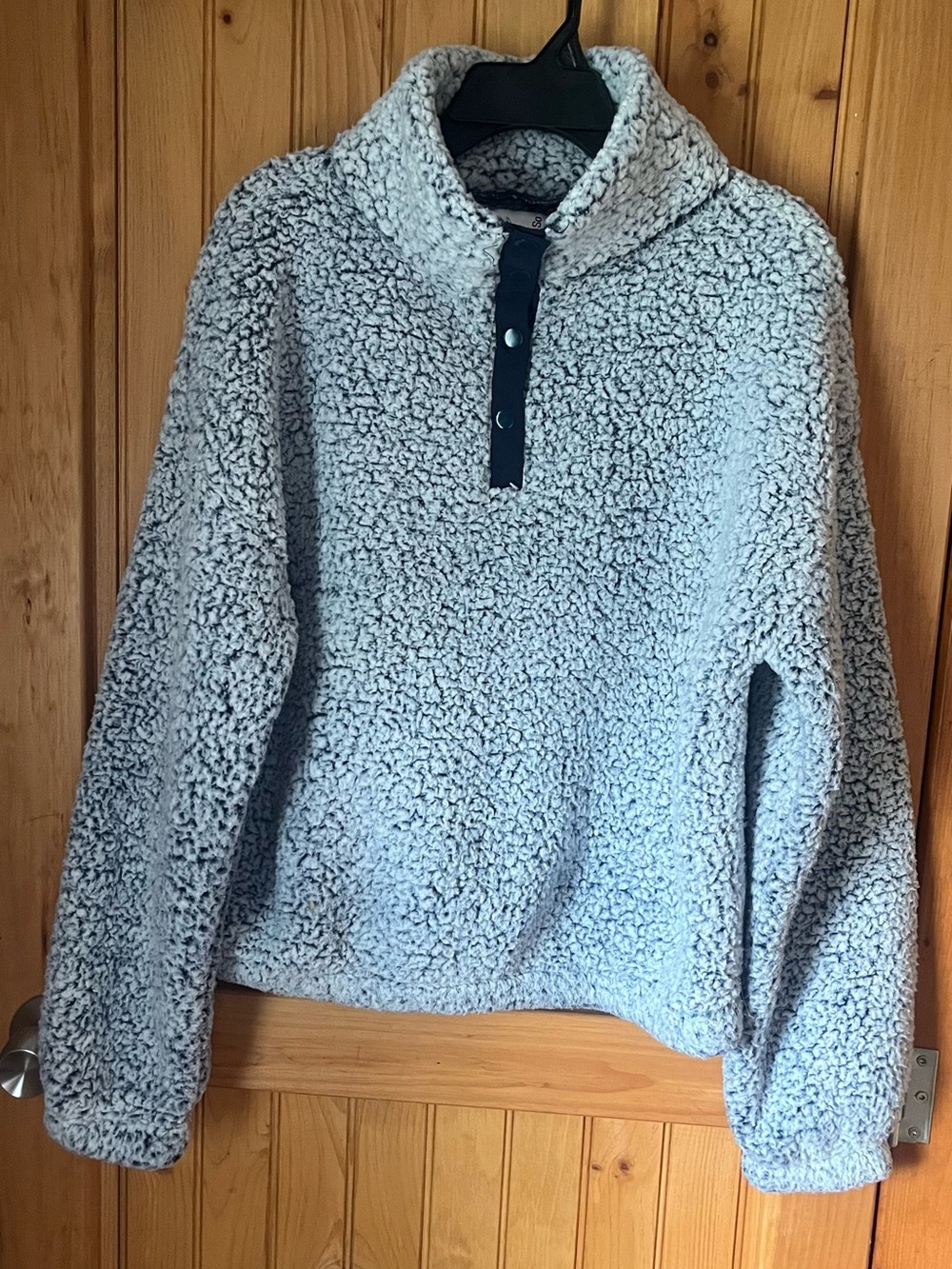 Juniors Sherpa quarter snap jacket